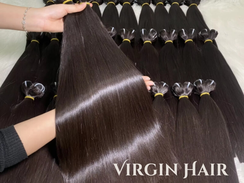 Virgin hair is hair that comes from a single donor