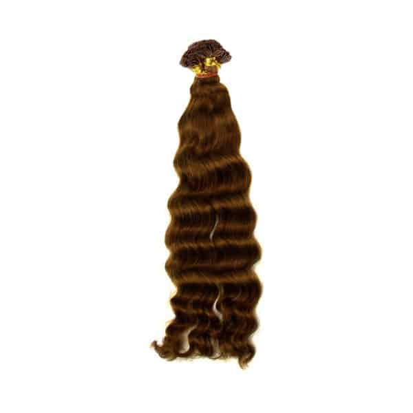 Body Wavy Dark Brown Flat-tip hair extensions