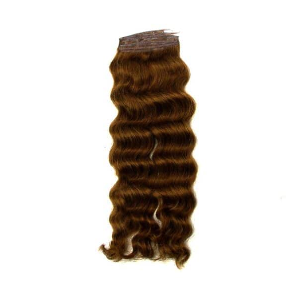 Luxury Body Wavy Dark Brown Flat Weft Hair