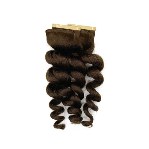 Body Wavy Dark Brown Tape 8 Cm Hair Extensions