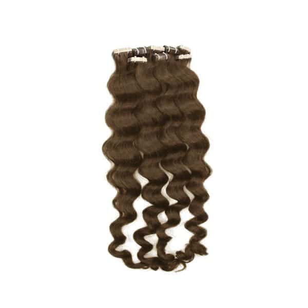 Light Brown Body Wavy Normal Tape - In Hair Extensions