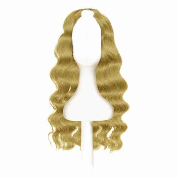 Body Wavy White Blonde U-part Wigs