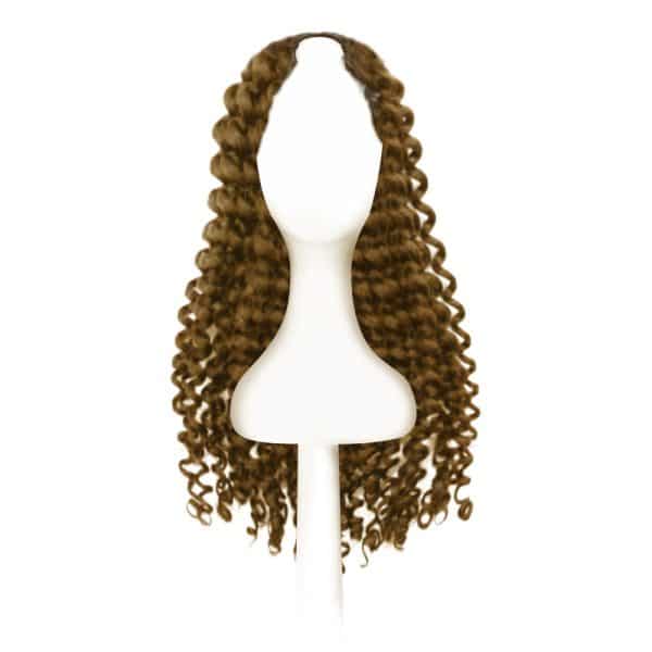 Deep Curly Light Brown U-part Wigs