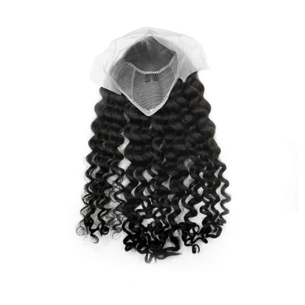 Deep Wavy Black Lace Front Wig