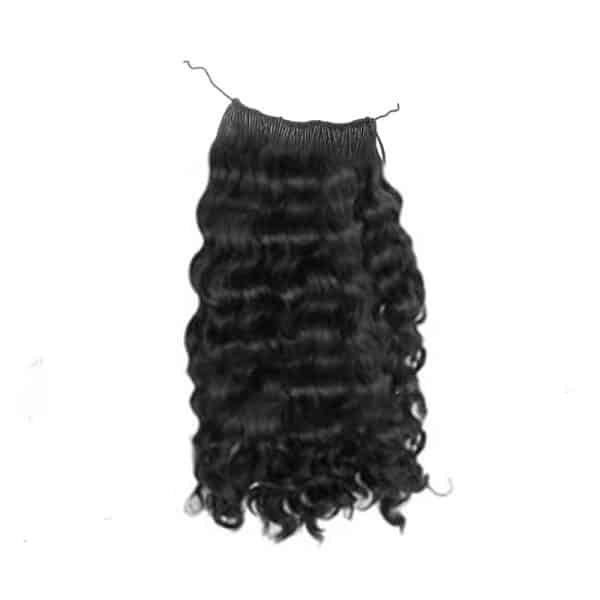 Natural Color Deep Wavy Micro Ring Hair Extensions