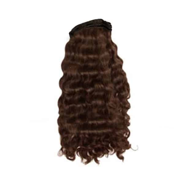 Deep Wavy dark brown Double Layer Silky Flat Weft