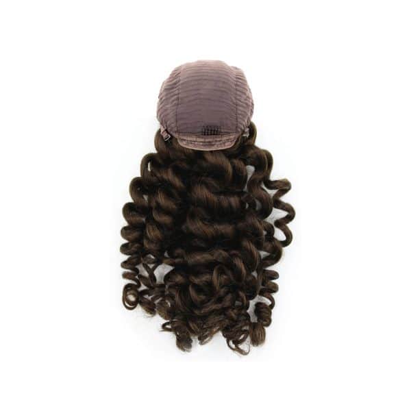 Deep Wavy Dark Brown Lace Closure Wig