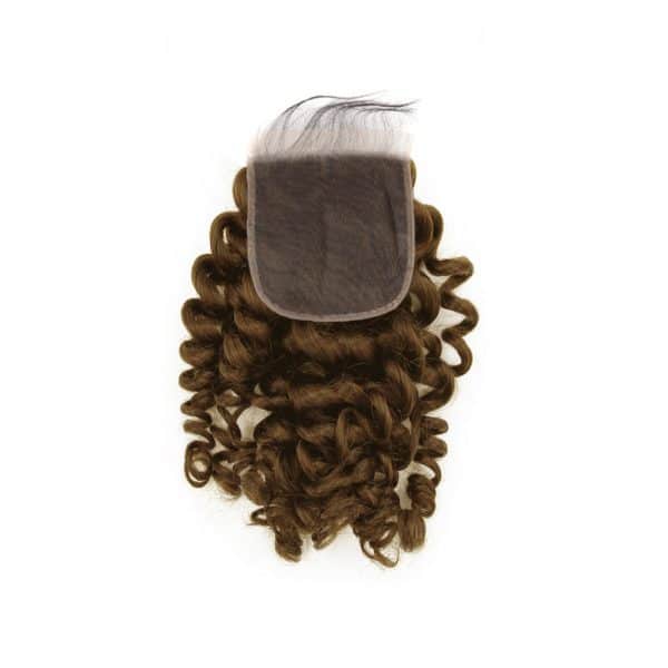 Deep Wavy Light Brown Lace Closure