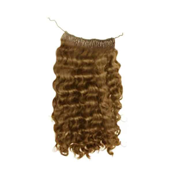 Light Brown Deep Wavy Micro Ring Hair Extensions