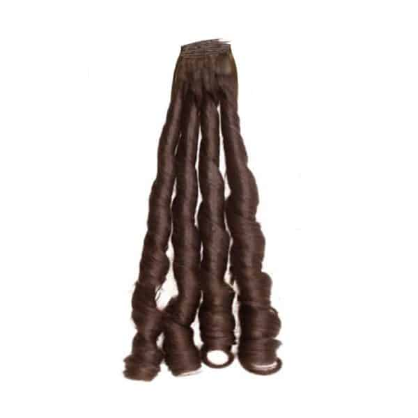 Fumi Curly Dark Brown Single Layer Silky Flat Weft