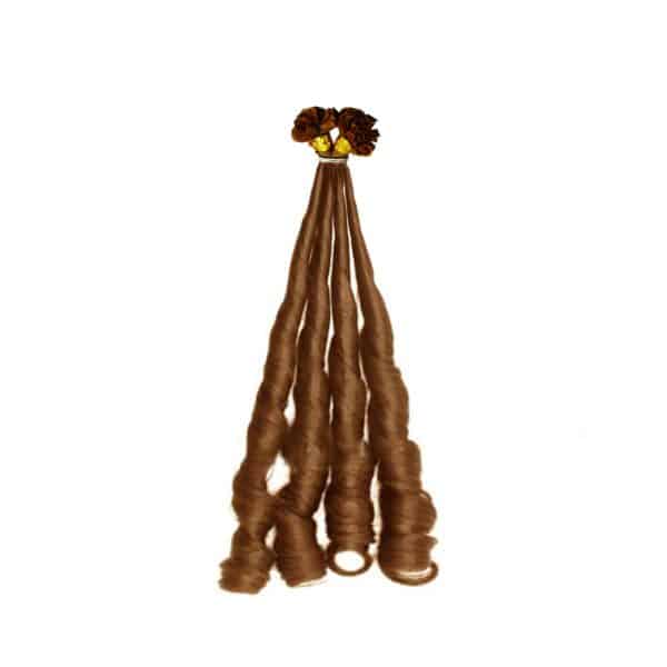 Luxury Fumi Curly Light Color U-Tip Hair Extensions