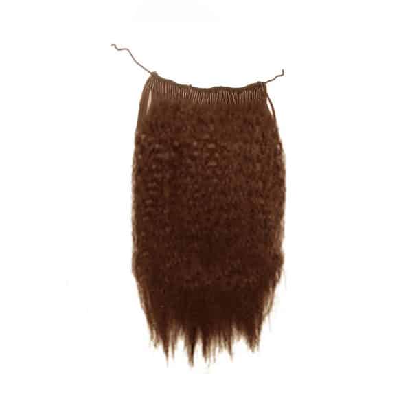 Brown Kinky Straight Micro Ring Hair Extensions