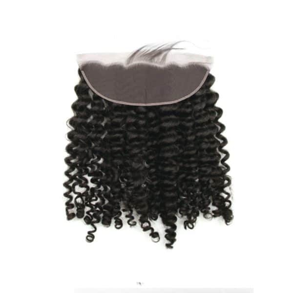 Loose Curly Black Lace Frontal