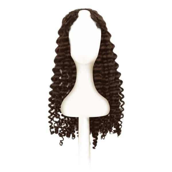 Loose Curly Dark Brown U-part Wigs