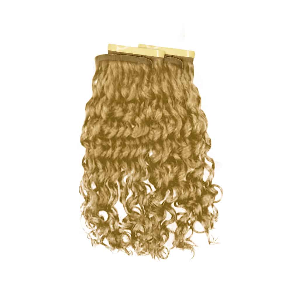 Loose Wavy Blonde Tape 8 Cm Hair Extensions Macsara Hair 1 Vietnam