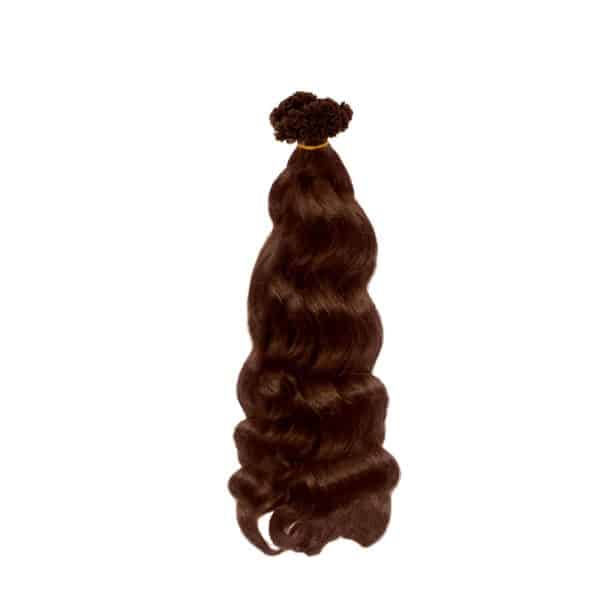 Luxury Loose Wavy Dark Brown V-Tip 120 Hair Extensions