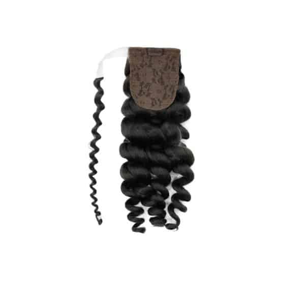 Body Wavy Black Wrap Ponytail Hair Extensions