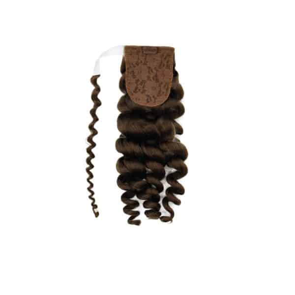 Body Wavy Dark Brown Wrap Ponytail Hair Extensions