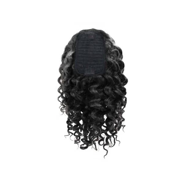 Deep Wavy Black Drawstring Ponytail Hair Extensions