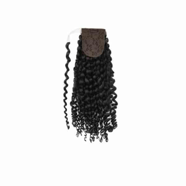 Kinky Curly Black Wrap Ponytail Hair Extensions