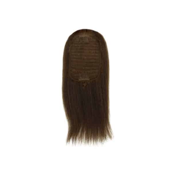 Kinky Straight Dark Brown Drawstring Ponytail Hair Extensions