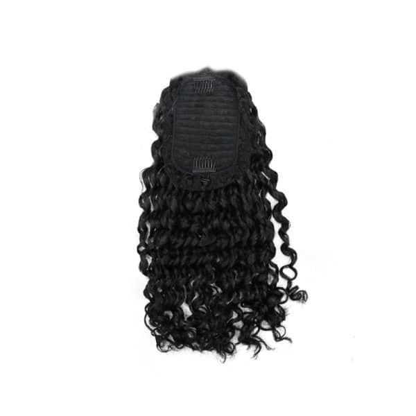 Loose Wavy Black Drawstring Ponytail Hair Extensions