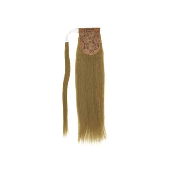 Straight White Blonde Wrap Ponytail Hair Extensions