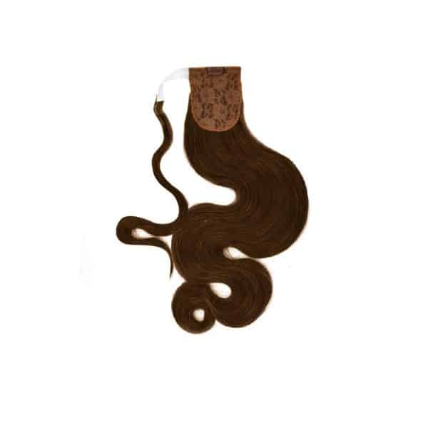 Water Body Wavy Dark Brown Wrap Ponytail Hair Extensions