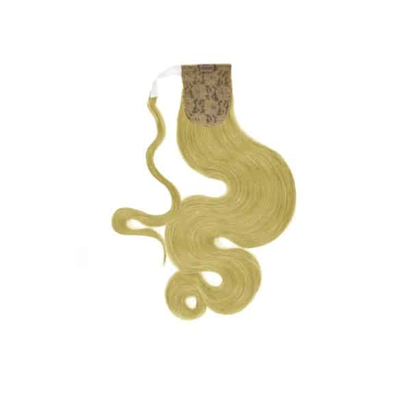 Water Body Wavy White Blonde Wrap Ponytail Hair Extensions