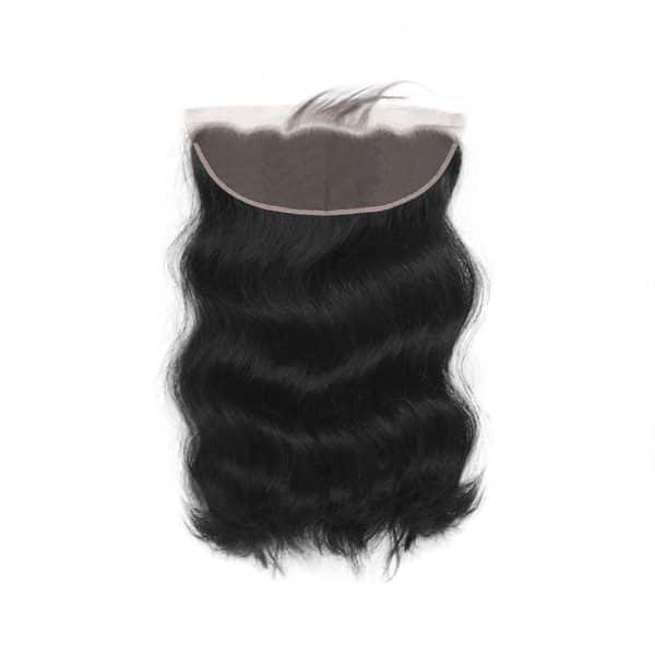 Natural Wavy Black Lace Frontal