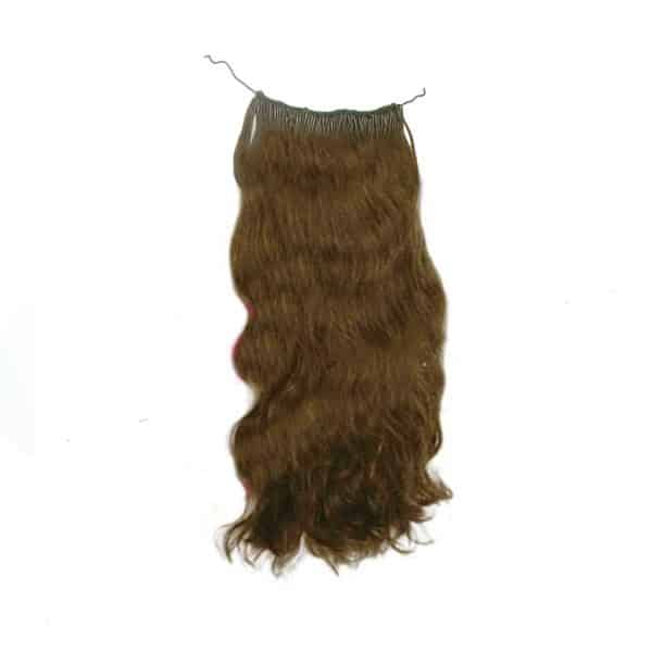 Brown Natural Wavy Micro Ring Hair Extensions