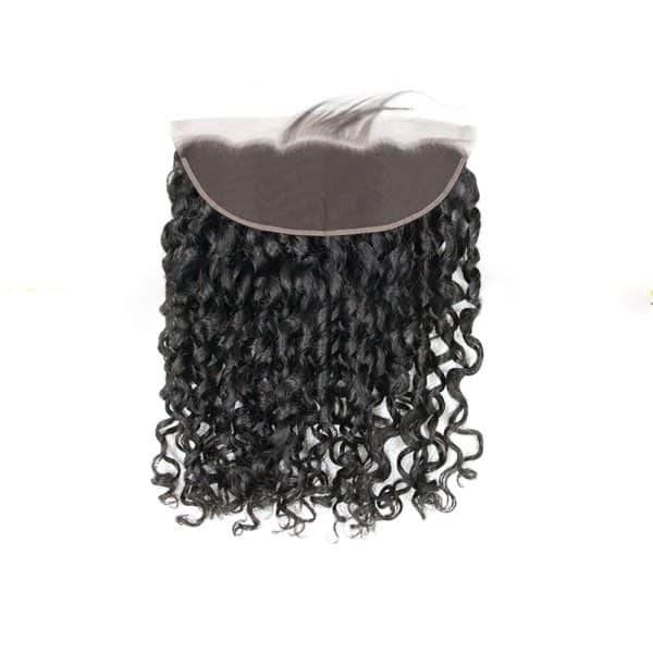 Romantic Curly Black Lace Frontal