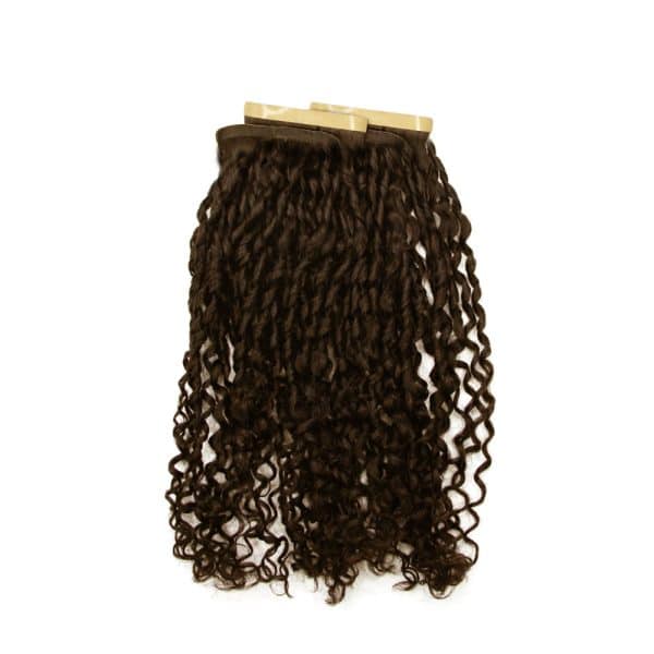 Romantic Curly Dark Brown Tape 8 cm