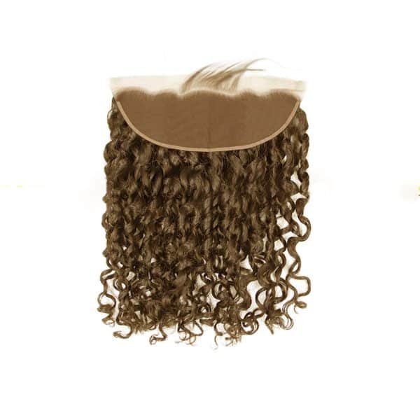 Romantic Curly Light Brown Lace Frontal