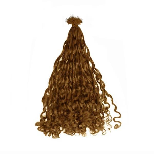 Luxury Romantic Curly Light Color Plastic Nano Ring Hair Extensions