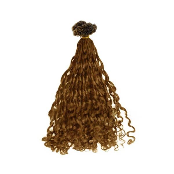 Luxury Romantic Curly Light Color V-Tip 120 Hair Extensions