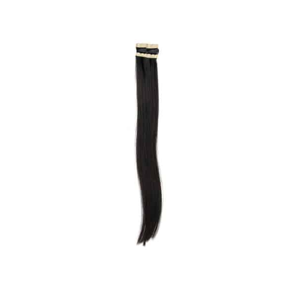 Straight Black Mini Tape-in Hair Extensions