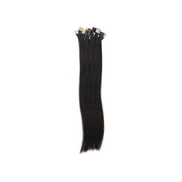 Straight Black Tape 1 cm Hair Extensions