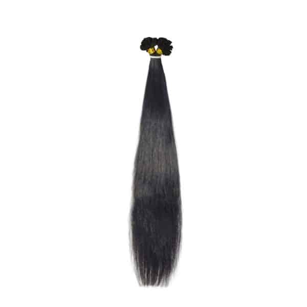 Straight Black U-Tip Hair Extensions