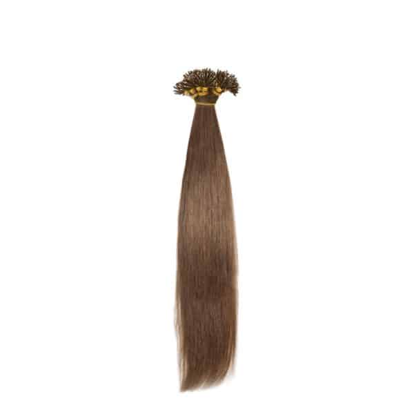 Straight Dark Brown Nano Ring Hair Extensions