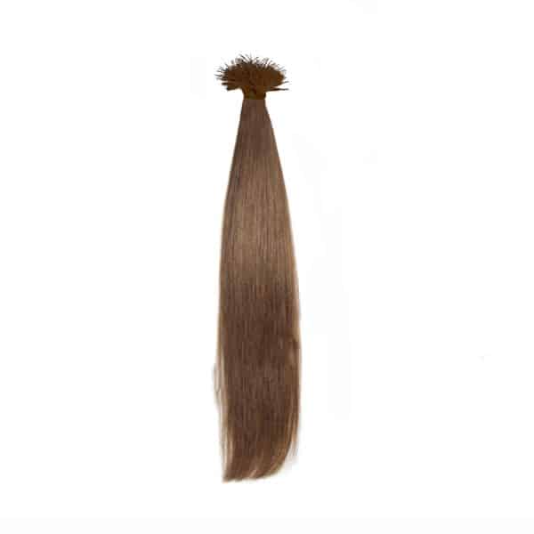 Straight Dark Brown Plastic Nano Ring Hair Extensions