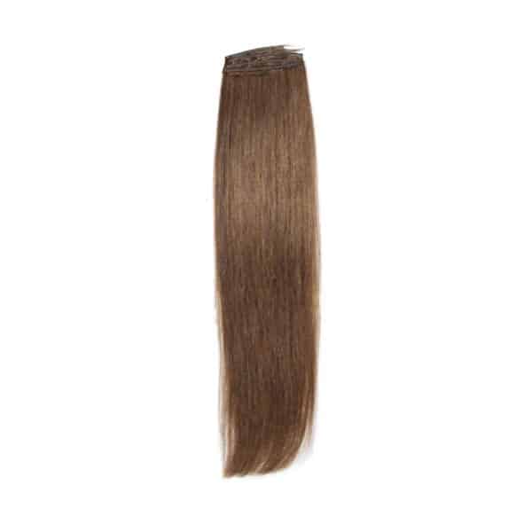 Luxury Straight Dark Brown Flat Weft Hair