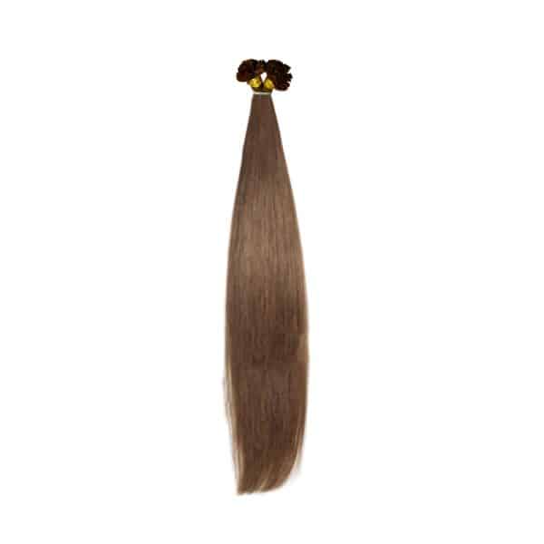 Straight Dark Brown U-Tip Hair Extensions