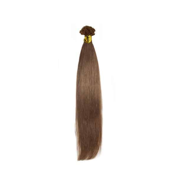 Straight Dark Brown V-Tip Hair Extensions