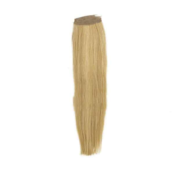 Straight White Blonde Single Layer Silky Flat Weft