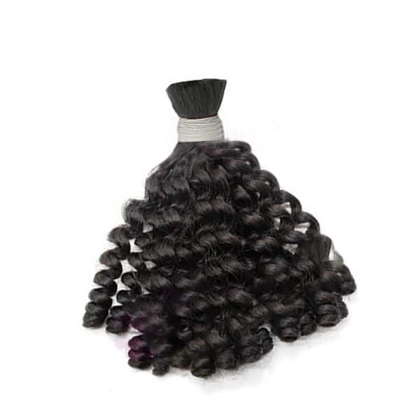 Twist Curly Black Bulk Hair Extensions