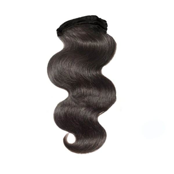 Luxury Water Body Wavy Black Double Layer Silky Flat Weft Hair