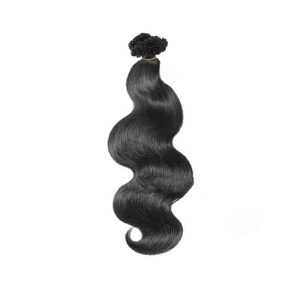 Natural Color Body Wavy V-Tip 120 Hair Extensions