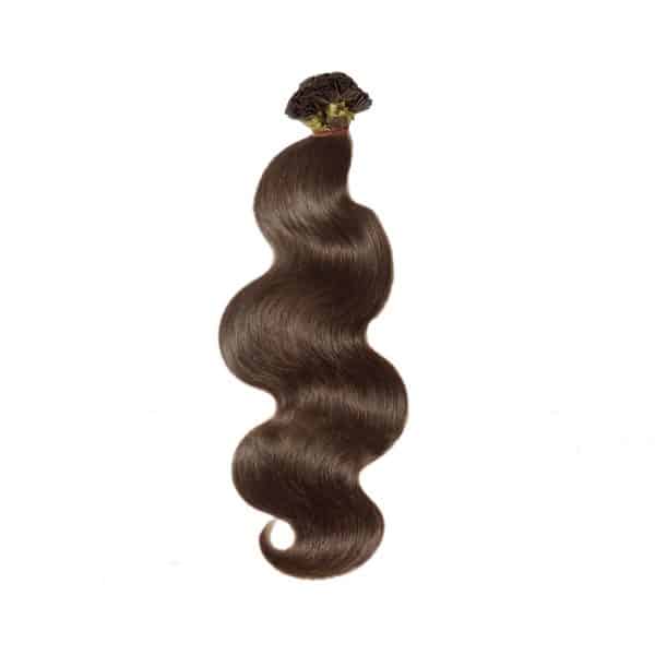 Water Body Wavy Dark Brown Flat-tip hair extensions