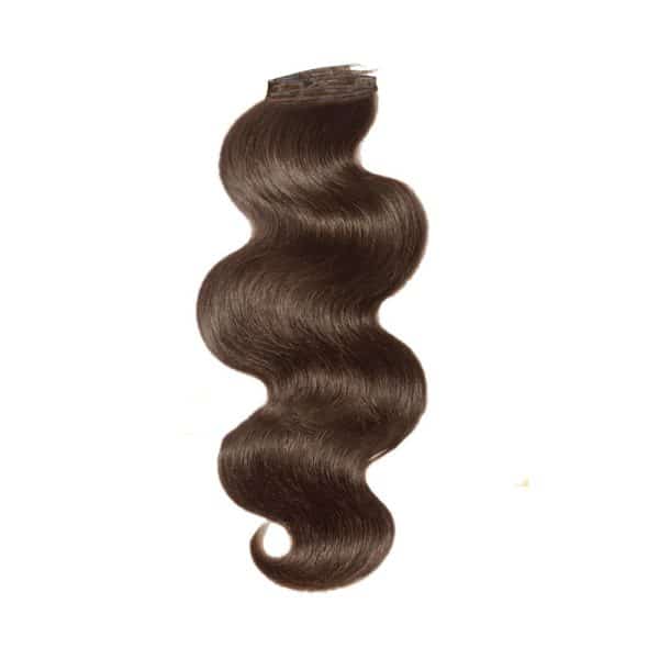 Luxury Water Body Wavy Dark Brown Flat Weft Hair